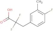2,2-Difluoro-3-(4-fluoro-3-methylphenyl)propanoic acid