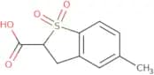 2,​3-​dihydro-​5-​methyl-​benzo[b]​thiophene-​2-​carboxylic acid 1,​1-​dioxide