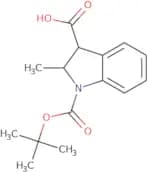 1-[(tert-Butoxy)carbonyl]-2-methyl-2,3-dihydro-1H-indole-3-carboxylic acid
