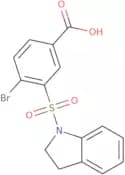 4-Bromo-3-(2,3-dihydro-1H-indole-1-sulfonyl)benzoic acid