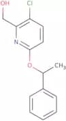 [3-Chloro-6-(1-phenylethoxy)pyridin-2-yl]methanol