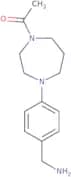 1-{4-[4-(Aminomethyl)phenyl]-1,4-diazepan-1-yl}ethan-1-one