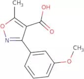 3-(3-Methoxyphenyl)-5-methyl-1,2-oxazole-4-carboxylic acid