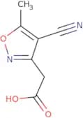 2-(4-Cyano-5-methyl-1,2-oxazol-3-yl)acetic acid