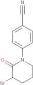 4-(3-Bromo-2-oxopiperidin-1-yl)benzonitrile