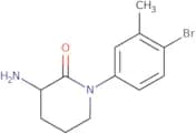 3-Amino-1-(4-bromo-3-methylphenyl)piperidin-2-one