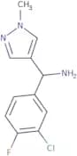 (3-Chloro-4-fluorophenyl)(1-methyl-1H-pyrazol-4-yl)methanamine