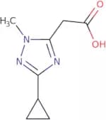 2-(3-Cyclopropyl-1-methyl-1H-1,2,4-triazol-5-yl)acetic acid