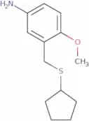 3-[(Cyclopentylsulfanyl)methyl]-4-methoxyaniline