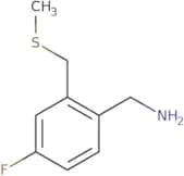 {4-Fluoro-2-[(methylsulfanyl)methyl]phenyl}methanamine