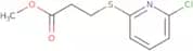 Methyl 3-[(6-chloropyridin-2-yl)sulfanyl]propanoate