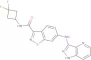 6-((1H-Pyrazolo[4,3-b]pyridin-3-yl)amino)-N-(3,3-difluorocyclobutyl)benzo[D]isothiazole-3-carboxam…