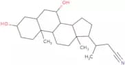 (3α,5β,7β)-3,7-Dihydroxy-24-norcholane-23-nitrile
