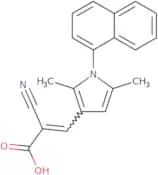 2-Cyano-3-[2,5-dimethyl-1-(naphthalen-1-yl)-1H-pyrrol-3-yl]prop-2-enoic acid