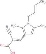 3-(1-Butyl-2,5-dimethyl-1H-pyrrol-3-yl)-2-cyanoprop-2-enoic acid