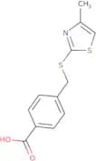 4-{[(4-Methyl-1,3-thiazol-2-yl)sulfanyl]methyl}benzoic acid