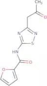 N-(3-(2-Oxopropyl)-1,2,4-thiadiazol-5-yl)furan-2-carboxamide