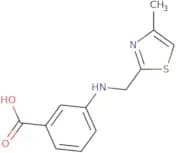 3-(((4-Methylthiazol-2-yl)methyl)amino)benzoic acid
