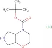 tert-Butyl (4aS,7aR)-rel-3,4a,5,6,7,7a-hexahydro-2H-pyrrolo[3,4-b][1,4]oxazine-4-carboxylate hydro…