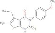 5-Ethyl-3-(4-methoxyphenyl)-6-methyl-2-sulfanyl-3H,4H-thieno[2,3-d]pyrimidin-4-one