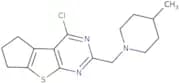 12-Chloro-10-[(4-methylpiperidin-1-yl)methyl]-7-thia-9,11-diazatricyclo[6.4.0.0,2,6]dodeca-1(12),2…