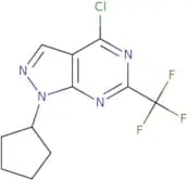 4-Chloro-1-cyclopentyl-6-(trifluoromethyl)-1H-pyrazolo[3,4-d]pyrimidine