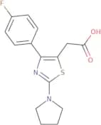 2-(4-(4-Fluorophenyl)-2-(pyrrolidin-1-yl)thiazol-5-yl)acetic acid