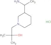 1-[3-(1-Aminoethyl)piperidin-1-yl]-2-methylpropan-2-ol hydrochloride
