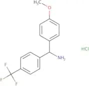 (4-Methoxyphenyl)[4-(trifluoromethyl)phenyl]methanamine hydrochloride