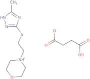 4-{2-[(5-Methyl-4H-1,2,4-triazol-3-yl)sulfanyl]ethyl}morpholin-4-ium 3-carboxypropanoate