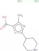 4-Methyl-2-(piperidin-4-yl)-1,3-thiazole-5-carboxylic acid dihydrochloride