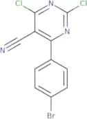 4-(4-Bromophenyl)-2,6-dichloropyrimidine-5-carbonitrile