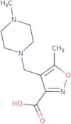 5-Methyl-4-[(4-methylpiperazin-1-yl)methyl]-1,2-oxazole-3-carboxylic acid