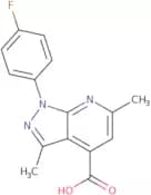 1-(4-Fluorophenyl)-3,6-dimethyl-1H-pyrazolo[3,4-b]pyridine-4-carboxylic acid