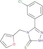5-(3-Chlorophenyl)-4-(furan-2-ylmethyl)-4H-1,2,4-triazole-3-thiol