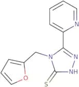 4-(Furan-2-ylmethyl)-5-(pyridin-2-yl)-4H-1,2,4-triazole-3-thiol