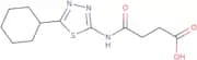 3-[(5-Cyclohexyl-1,3,4-thiadiazol-2-yl)carbamoyl]propanoic acid