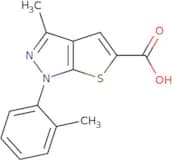 3-Methyl-1-(2-methylphenyl)-1H-thieno[2,3-c]pyrazole-5-carboxylic acid