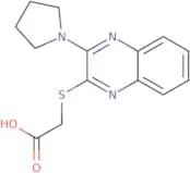 2-{[3-(Pyrrolidin-1-yl)quinoxalin-2-yl]sulfanyl}acetic acid