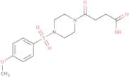 4-[4-(4-Methoxybenzenesulfonyl)piperazin-1-yl]-4-oxobutanoic acid
