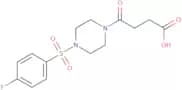 4-[4-(4-Fluorobenzenesulfonyl)piperazin-1-yl]-4-oxobutanoic acid