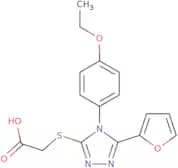 2-{[4-(4-Ethoxyphenyl)-5-(furan-2-yl)-4H-1,2,4-triazol-3-yl]sulfanyl}acetic acid