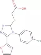 2-{[4-(4-Chlorophenyl)-5-(furan-2-yl)-4H-1,2,4-triazol-3-yl]sulfanyl}acetic acid