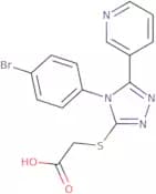 2-{[4-(4-Bromophenyl)-5-(pyridin-3-yl)-4H-1,2,4-triazol-3-yl]sulfanyl}acetic acid