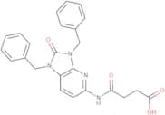 3-({1,3-Dibenzyl-2-oxo-1H,2H,3H-imidazo[4,5-b]pyridin-5-yl}carbamoyl)propanoic acid