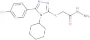 2-{[5-(4-Chlorophenyl)-4-cyclohexyl-4H-1,2,4-triazol-3-yl]sulfanyl}acetohydrazide