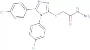2-{[Bis(4-chlorophenyl)-4H-1,2,4-triazol-3-yl]sulfanyl}acetohydrazide