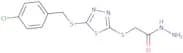 2-[(5-{[(4-Chlorophenyl)methyl]sulfanyl}-1,3,4-thiadiazol-2-yl)sulfanyl]acetohydrazide