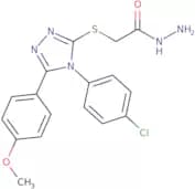 2-{[4-(4-Chlorophenyl)-5-(4-methoxyphenyl)-4H-1,2,4-triazol-3-yl]sulfanyl}acetohydrazide