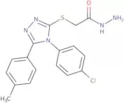 2-{[4-(4-Chlorophenyl)-5-(4-methylphenyl)-4H-1,2,4-triazol-3-yl]sulfanyl}acetohydrazide